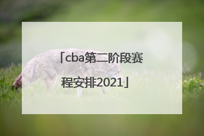 「cba第二阶段赛程安排2021」cba第二阶段赛程安排2021直播