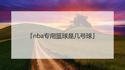 「nba专用篮球是几号球」现在NBA专用篮球